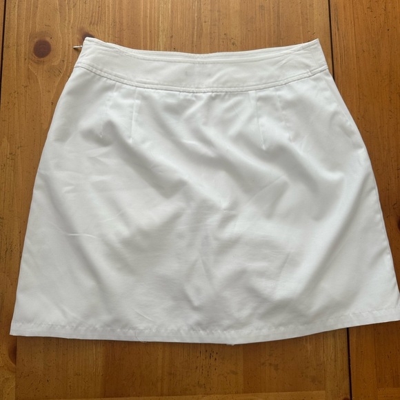 White Izod Skort with Pocket Tennis Golf Activewear - Picture 3 of 4